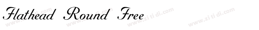 Flathead Round Free字体转换